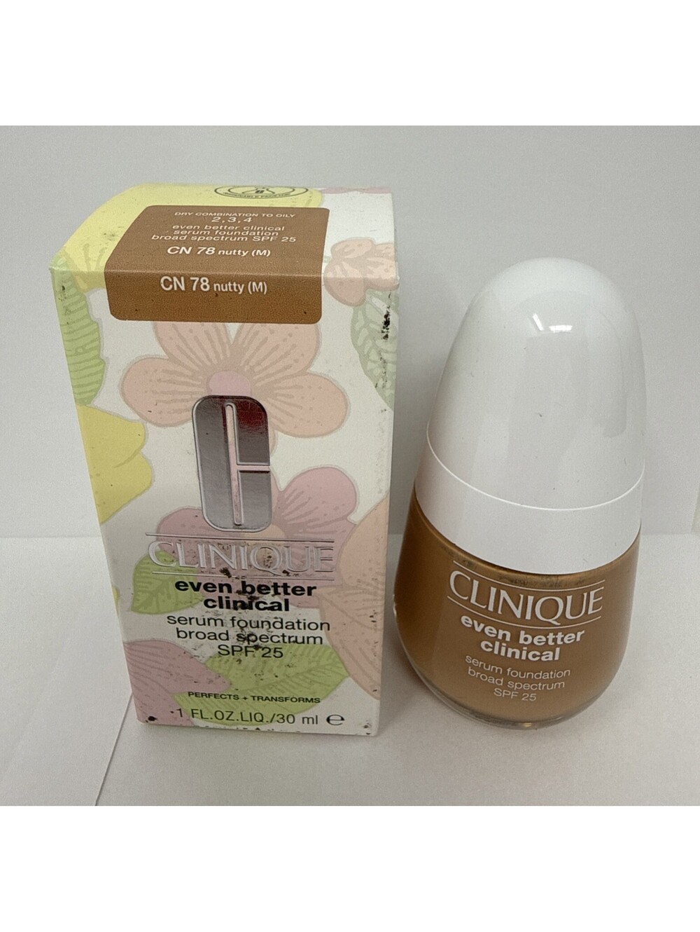 Clinique Even Better Clinical Serum Foundation SPF 25- CN 78 Nutty (M) RN 1